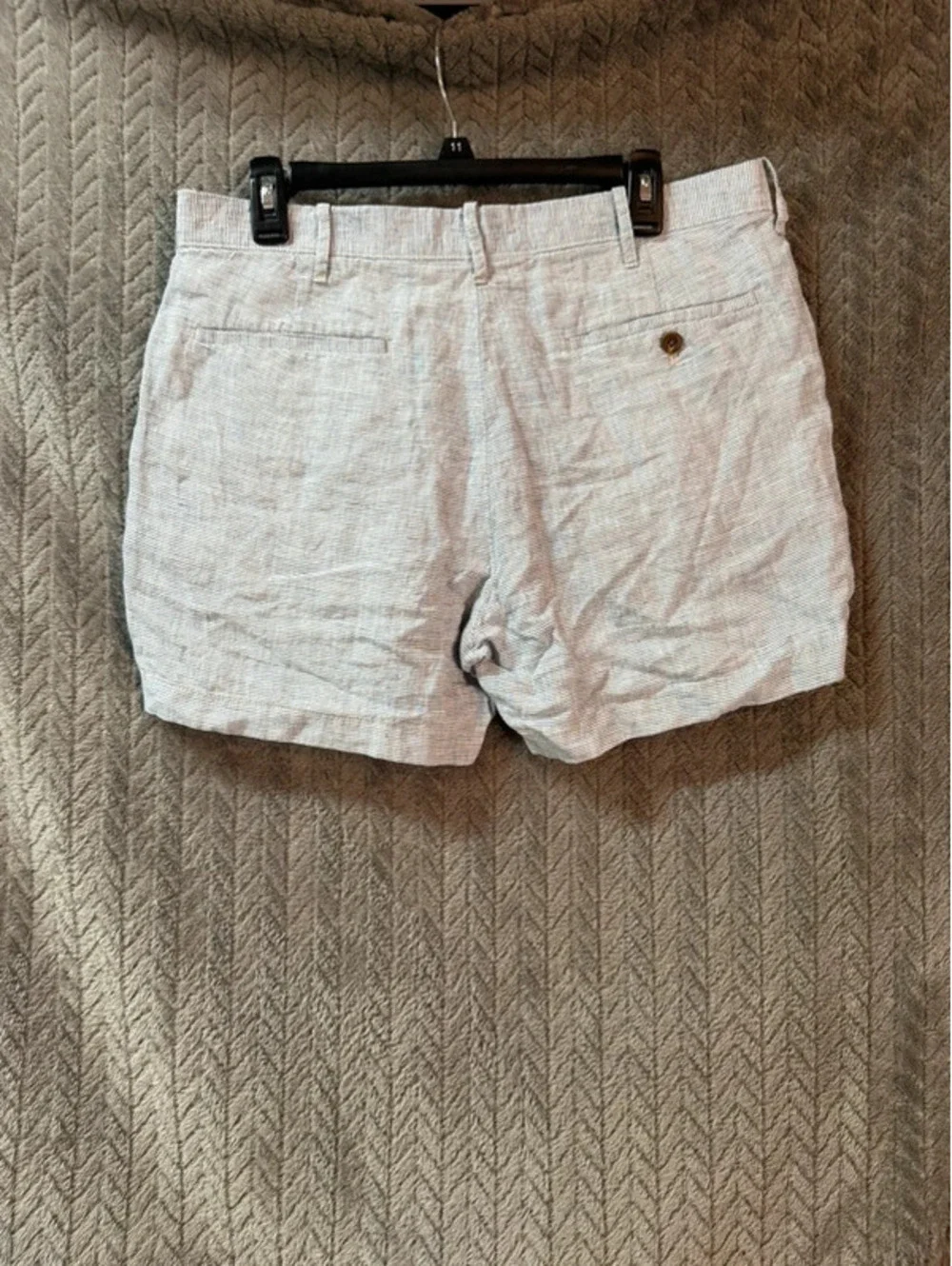 J Crew White linen shorts